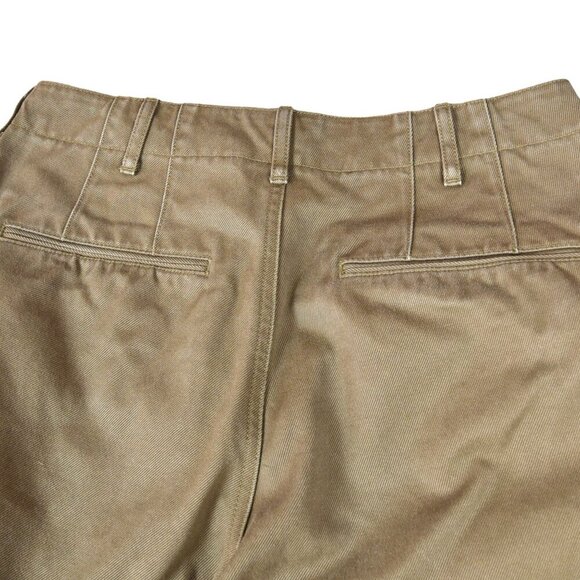 UNIQLO Smart Ankle Pants Tan Twill Tailored Waist 27-28 Academia Career Minimal - Picture 3 of 10